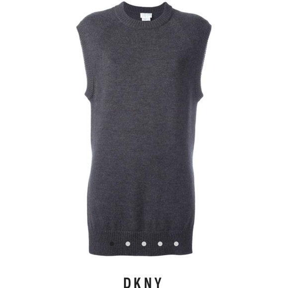 DKNY Sleeveless Sweater with tail - Picture 4 of 4